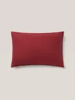 Mango Home - Housse De Coussin 100 % Lin Bicolore 40x60 Cm Bordeaux - 40x60cm - Home In Burgundy