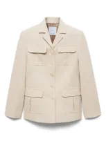 Mango Patrizia Jacket In Beige