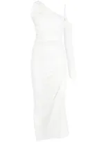 Manurí Giuly 2.3 Detachable-sleeve Midi Dress In Weiss