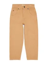 Marc Jacobs Kids' Jacquard Monogram Straight Jeans In Beige