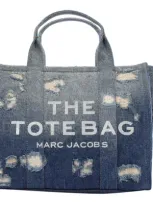 Marc Jacobs The Denim Medium Rip And Repair Tote Bag In Blue