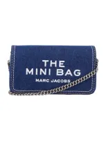 Marc Jacobs The Denim Chain Mini Bag In Black