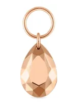 Maria Tash Faceted Pear Charm In Rose Gold