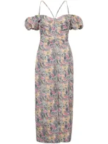 Markarian Palma Floral-print Midi Dress In Multi