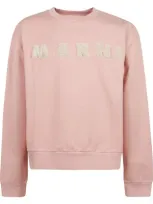 Marni Logo Sweatshirt In Pink