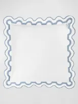 Matouk Mirasol Matelasse Euro Sham In Hazy Blue