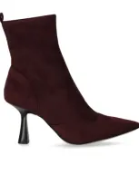 Michael Kors Michael Clara Pointed Toe Boot In Bordeaux