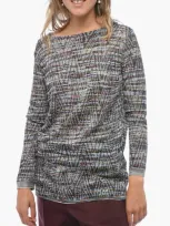 Missoni Crew Neck Stretch Fabric Sweater With Lurex Edges In Multi