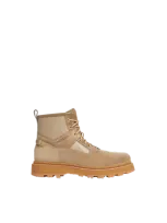 Moncler Collection Bottes En Daim Et Cuir Peka Camp In Beige