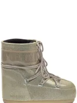 Moon Boot Icon Low Glitter Boots In Metallic