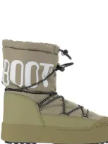 Moon Boot Mb Mrack Polar Ankle Boots In Green Nylon