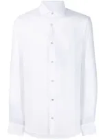 Moorer Sorrento-sa Linen Shirt In White