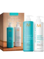 Moroccanoil Moisture Repair Shampoo & Conditioner Gift Set In White