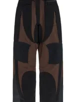 Mugler Panelled-design Cargo Pants In Multicolor