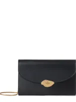 Mulberry Leather Lana Clutch Bag In Black