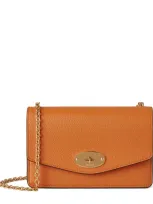 Mulberry Small Leather Darley Cross-body Bag In Orange