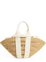 Muun Mini Straw Sophie Top-handle Bag In Neutral