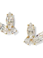 Nadri Cubic Zirconia Cluster Stud Earrings In Metallic