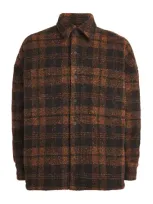 Nahmias Padded Plaid Shirt In Brown