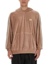 Needles Sweatshirt With Logo In Beige