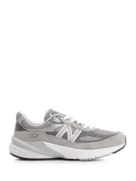 New Balance 990 Low-top Sneakers In Gray Leather