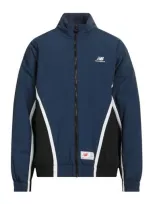 New Balance Man Jacket Navy Blue Size L Recycled Polyamide