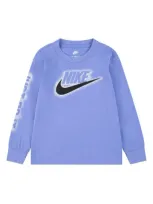 Nike Kids' Powder Play Long Sleeve Graphic T-shirt In Royal Pulse