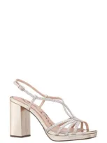 Nina Summer Slingback Platform Sandal In Platino