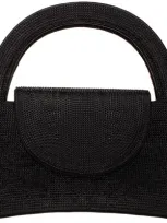 Nina Vixen Crystal Embellished Handbag In Black