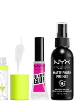 Nyx Professional Makeup Iconic Hero Lip, Eye And Face Bundle In White