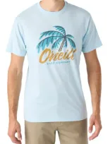 O'neill Tilt Surf Cotton Graphic T-shirt In Sky Blue Heather