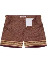 Orlebar Brown Setter Solmio Swim Shorts In Copper Red