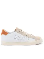 P448 John Sneaker In White Camel