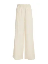 Paige Wide-leg Harper Trousers In Ivory