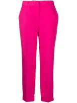 P.a.r.o.s.h Mid-rise Tailored Straight Trousers In Pink