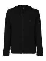 Paul Smith Full Zip Hoodie In Black