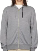 Paul Smith Grey Signature Stripe Hoodie In 72 Greys