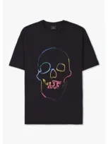 Paul Smith Mens Linear Skull Print T-shirt In Black In Black Fabric