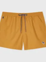 Paul Smith Mustard Zebra Logo Swim Shorts Yellow