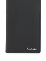 Paul Smith Signature Stripe Balloon Wallet In Nero