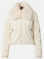 Perfect Moment Carving Quilted Down Ski Jacket In White