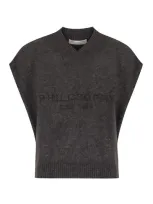 Philosophy Di Lorenzo Serafini Wool Blend Sweater In Grey