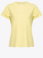 Pinko T-shirt Mini Logo  In Wild Mustard