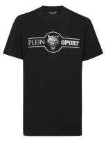 Plein Sport Logo-print Cotton T-shirt In Black