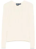 Polo Ralph Lauren Cable-knit Sweater In Neutral