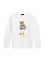 Polo Ralph Lauren Kids' Polo Bear Cotton-blend Sweatshirt In White