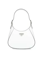 Prada Logo Shoulder Bag In White