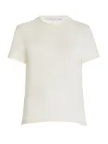 Proenza Schouler White Label Elara Stretch-cotton T-shirt In White