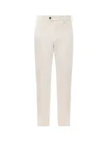 Pt Torino The Writer Cotton Trouser In White