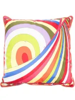 Pucci Iride-print Cushion (50cm X 50cm) In Pink